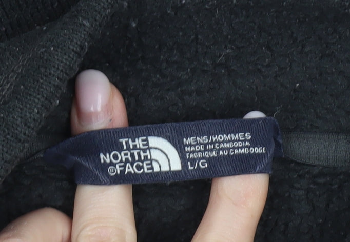 The North Face Men's Black Fleece Sweatshirt L 1/4 Zip Outdoor