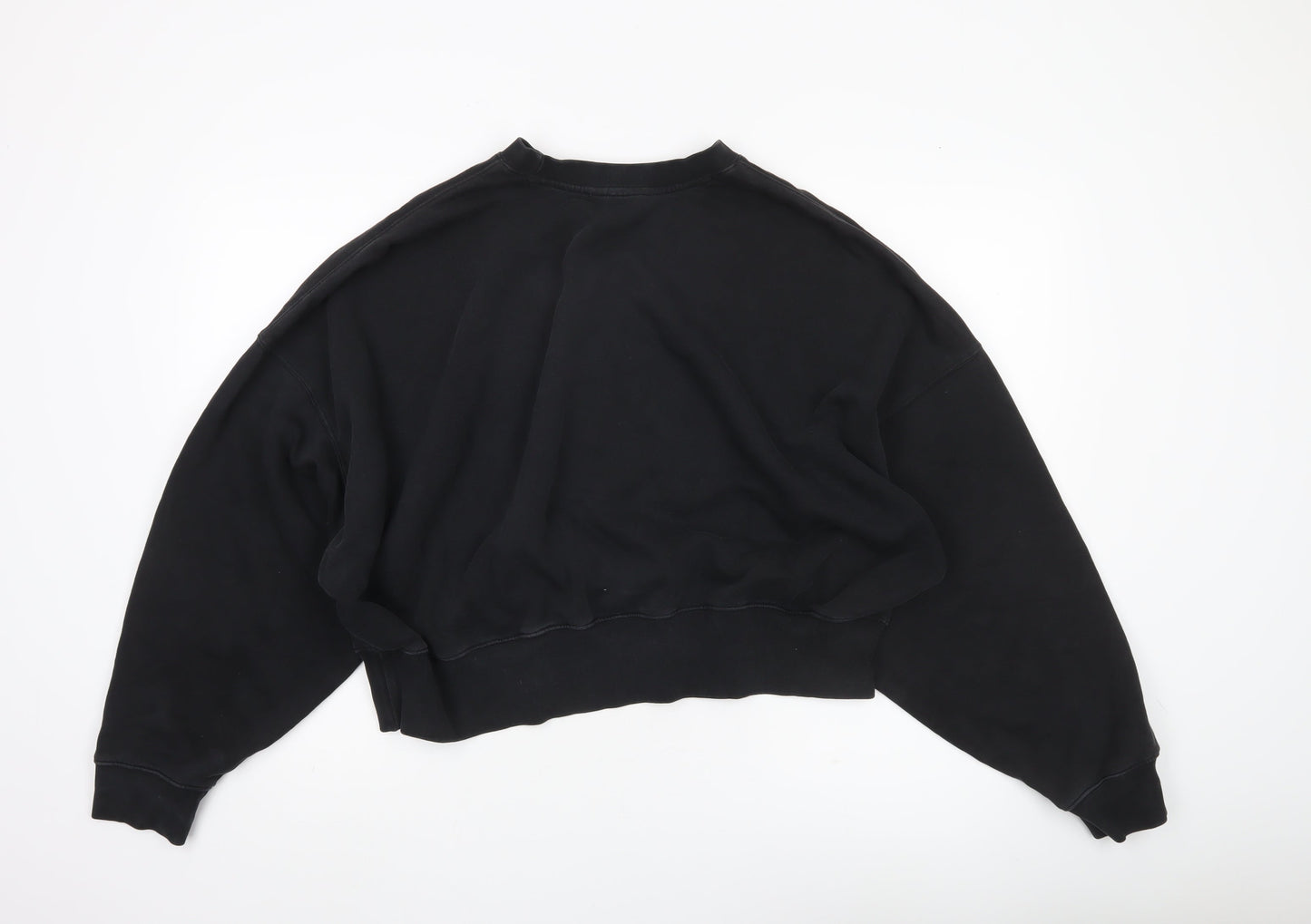 Adidas Womens Black Sweatshirt Size 14 Pullover Logo Casual