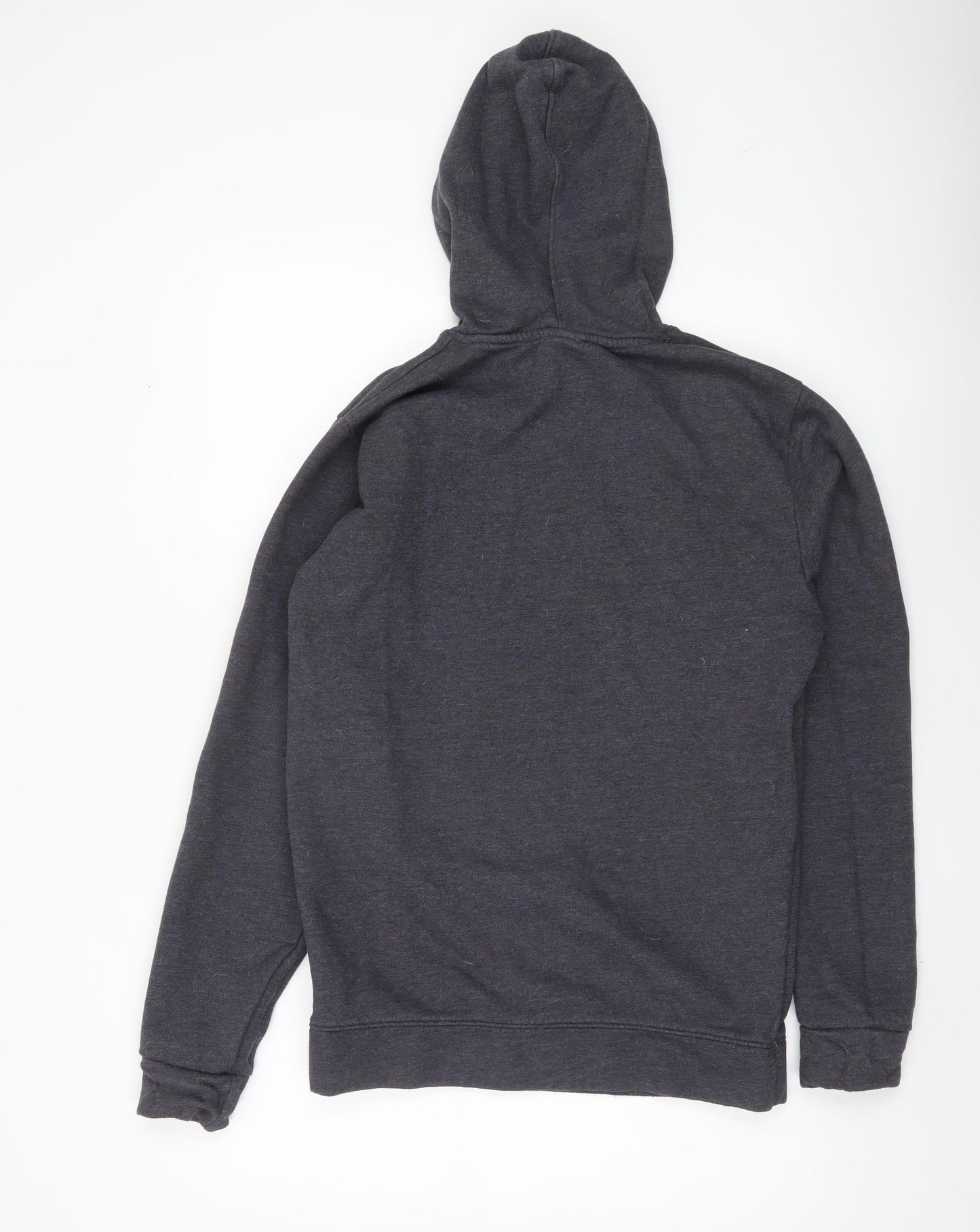 Jack & Jones Men’s Grey Pullover Hoodie L Logo Print Casual