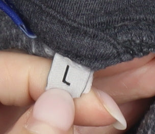 Jack & Jones Men’s Grey Pullover Hoodie L Logo Print Casual