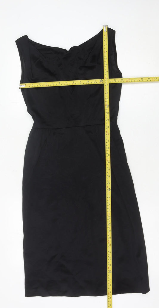 Kitty Copeland Women’s Black Size 12 Sheath Knee Length Dress