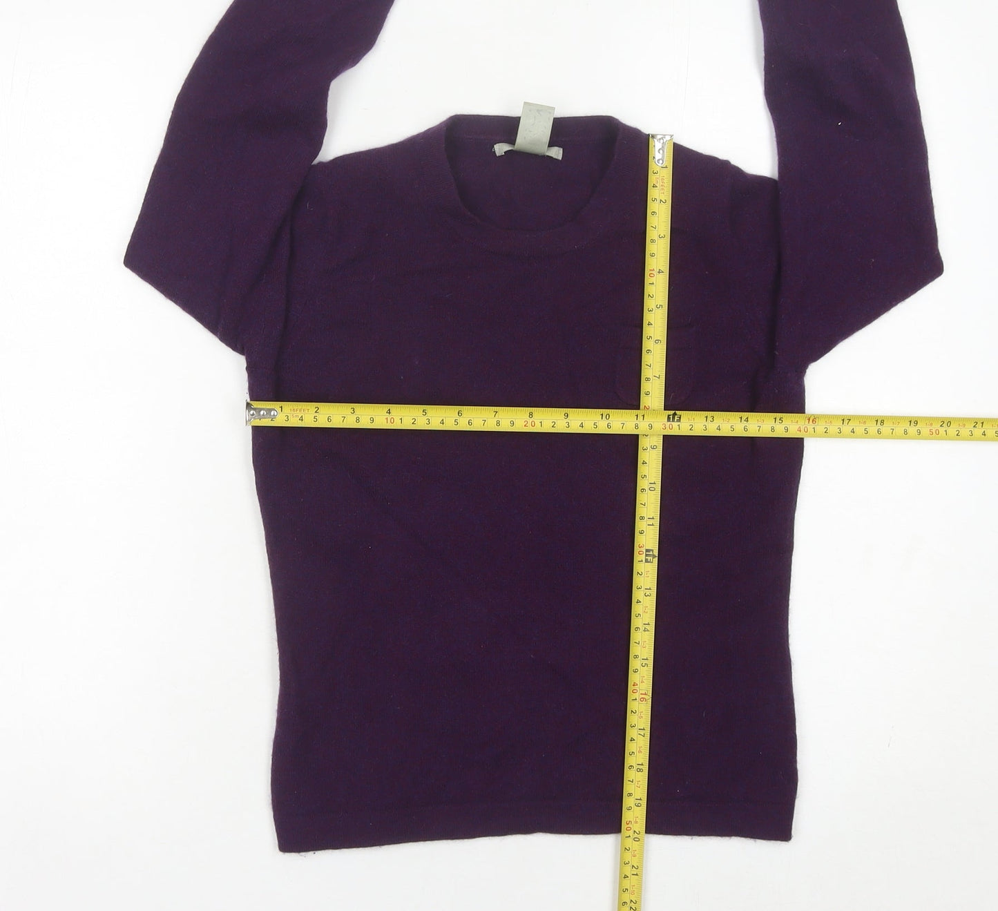 GAP Women’s Purple Cashmere Jumper Size S Crew Neck Long Sleeve