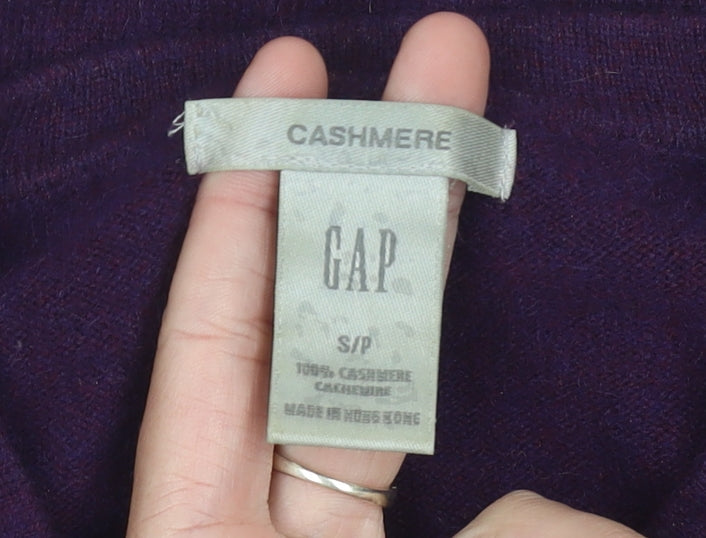 GAP Women’s Purple Cashmere Jumper Size S Crew Neck Long Sleeve