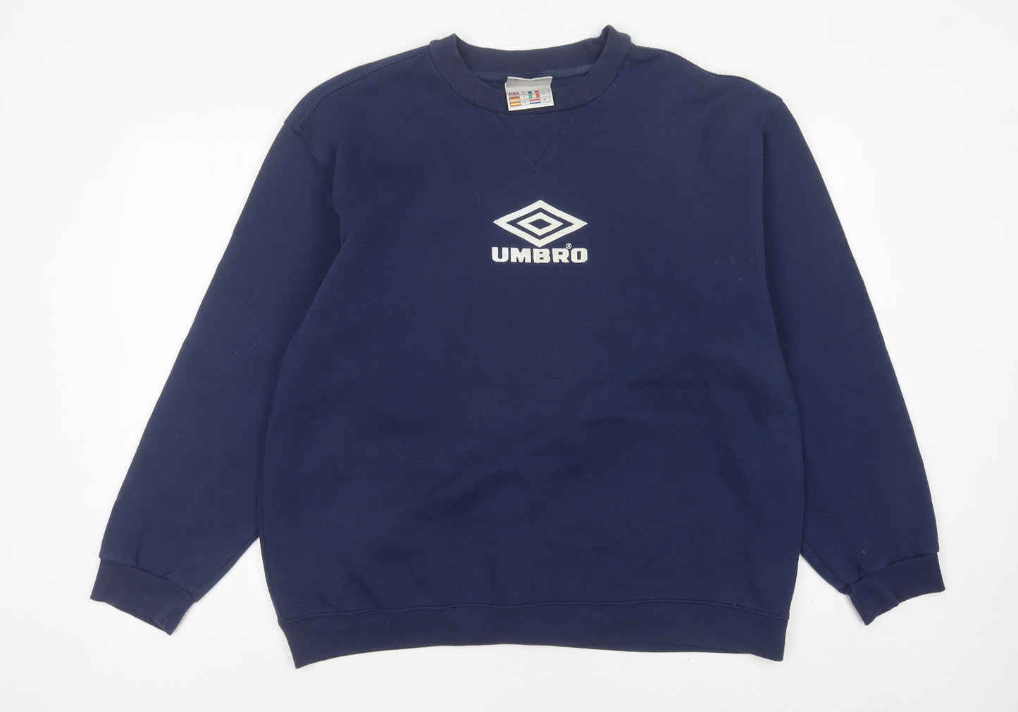 Umbro Men’s Blue XL Pullover Sweatshirt Crew Neck Logo Sportswear