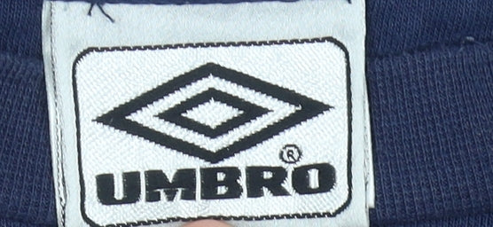 Umbro Men’s Blue XL Pullover Sweatshirt Crew Neck Logo Sportswear