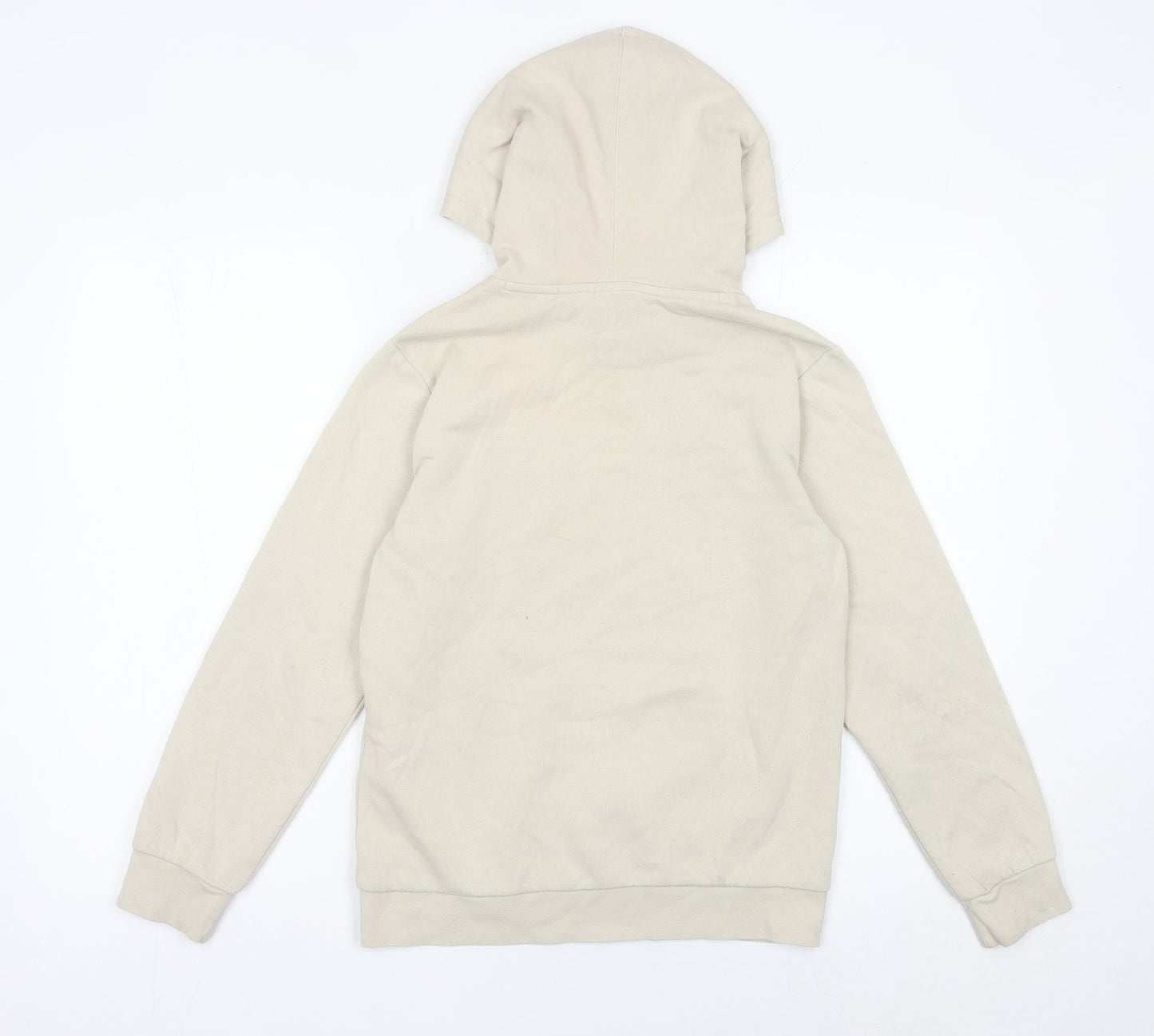Champion Boys Beige Hoodie Pullover 11-12 Years Logo Cotton Blend