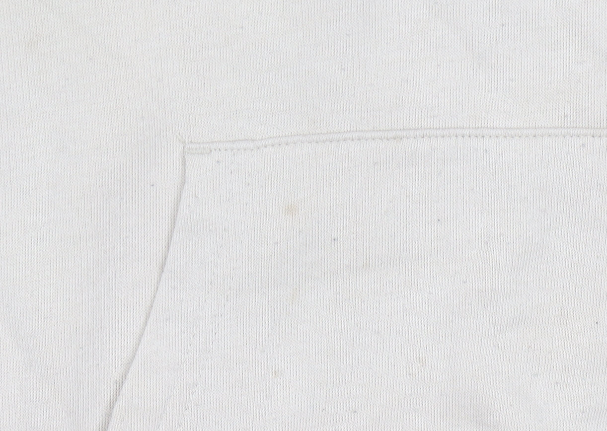 Champion Boys Beige Hoodie Pullover 11-12 Years Logo Cotton Blend