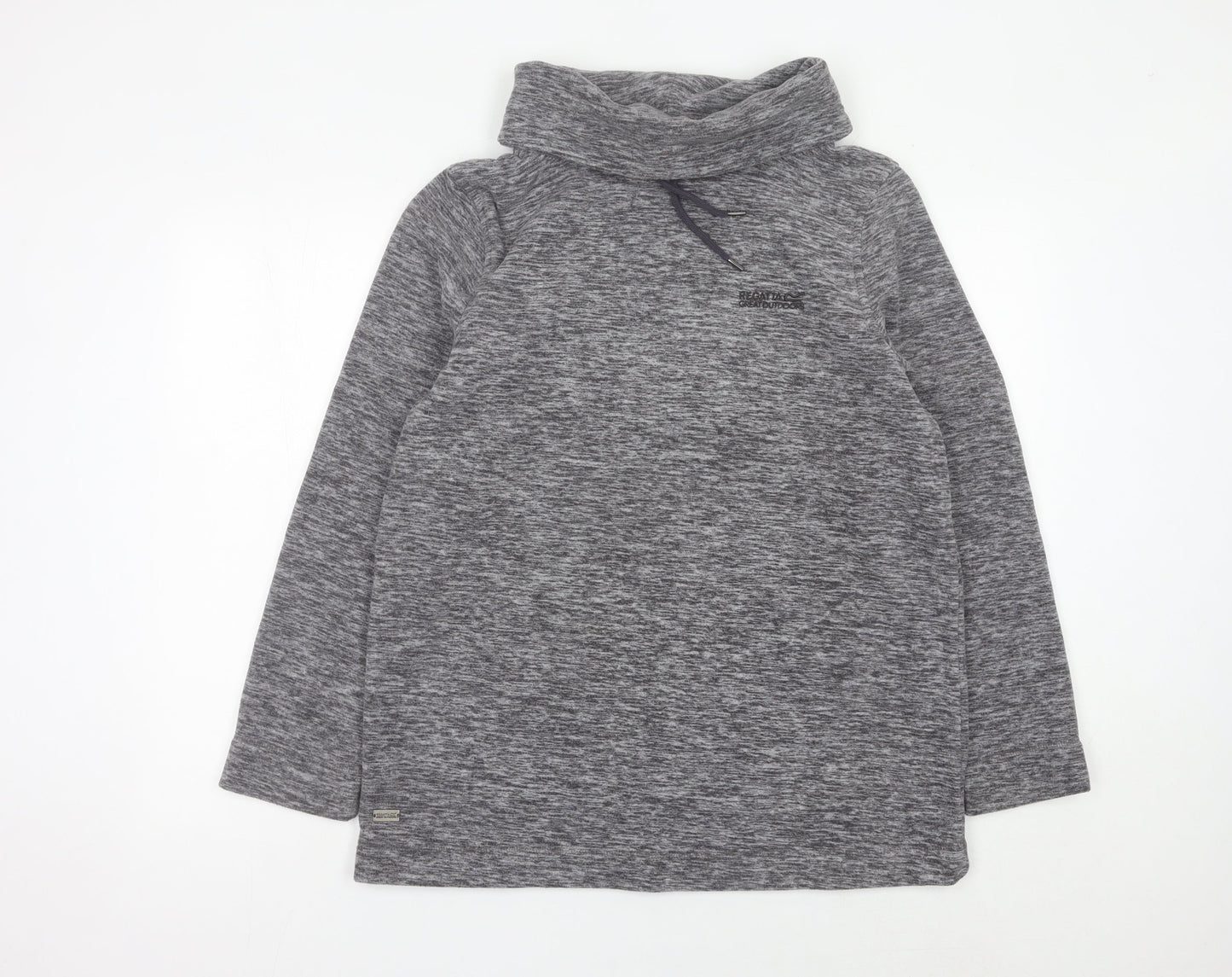 Regatta Women Grey Pullover Sweatshirt UK 14 Cowl Neck Outdoor