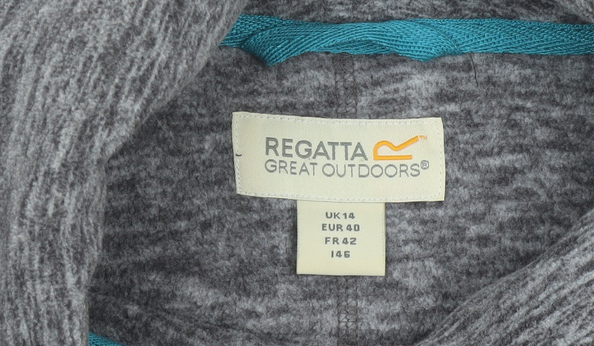 Regatta Women Grey Pullover Sweatshirt UK 14 Cowl Neck Outdoor