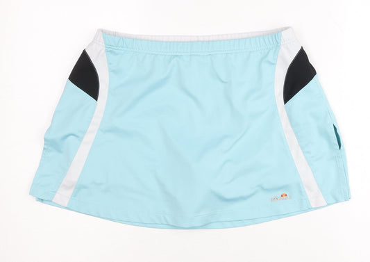 Ellesse Womens Blue Skort Size 14 Athletic Tennis Gym Skirt