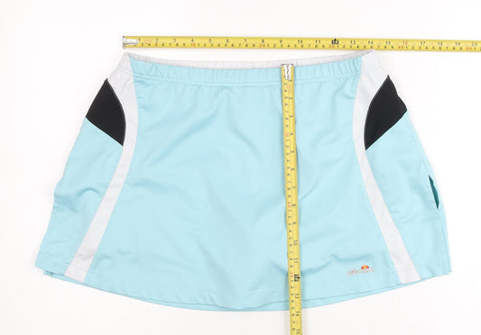 Ellesse Womens Blue Skort Size 14 Athletic Tennis Gym Skirt