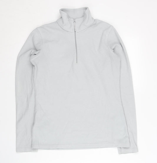 Mountain Warehouse Women’s Grey Fleece 1/2 Zip Sweatshirt Size S