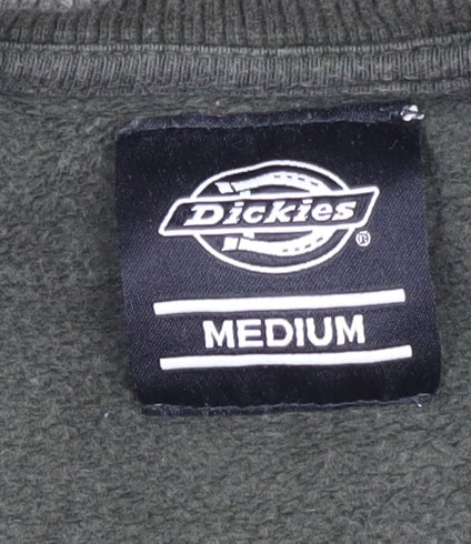 Dickies Men’s Green Medium Sweatshirt Pullover Logo Crew Neck