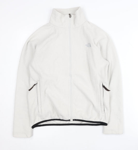 The North Face Womens White XS Fleece Full Zip Jacket