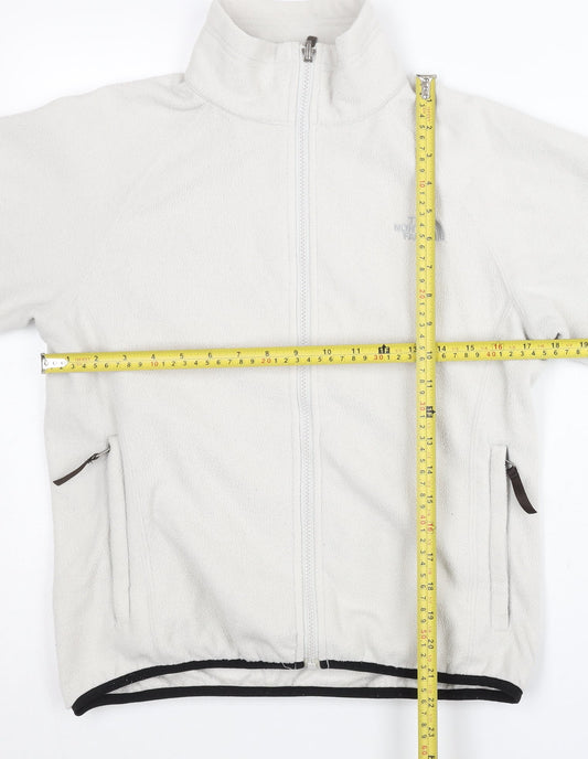 The North Face Womens White XS Fleece Full Zip Jacket