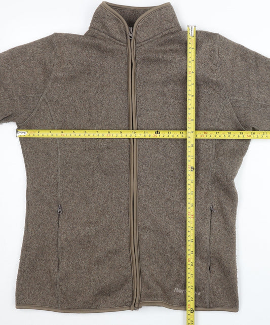 Peter Storm Womens Brown Fleece Jacket Size 12 Full Zip Casual Outdoor