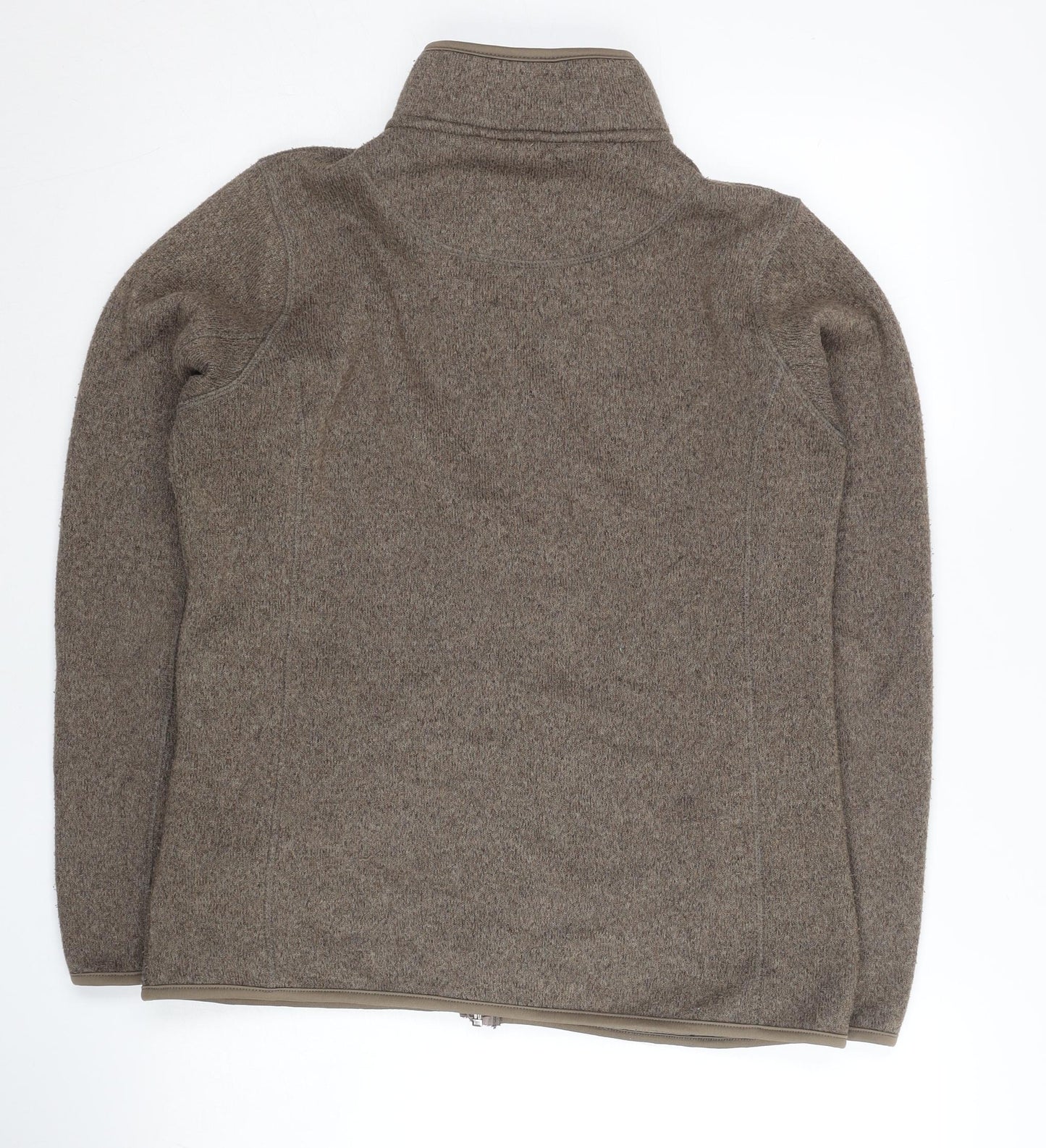 Peter Storm Womens Brown Fleece Jacket Size 12 Full Zip Casual Outdoor