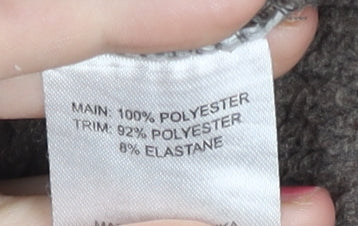 Peter Storm Womens Brown Fleece Jacket Size 12 Full Zip Casual Outdoor