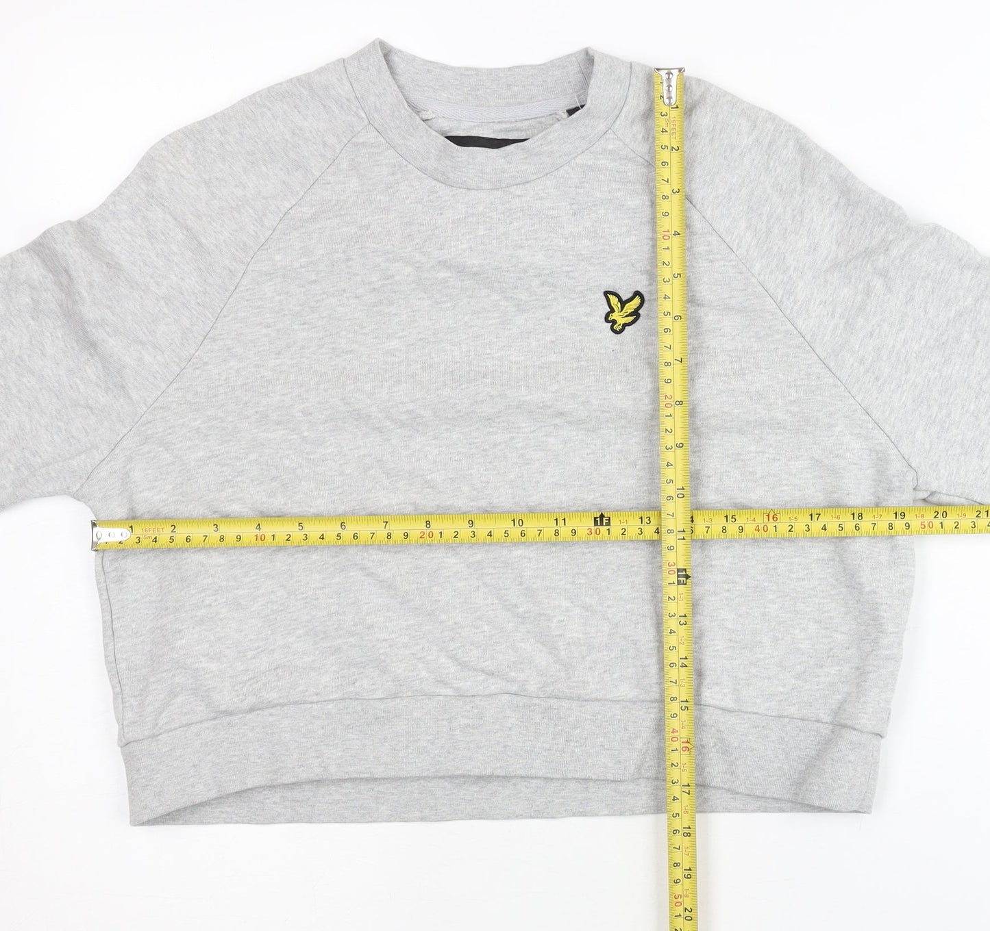 Lyle & Scott Womens Grey Cotton Crew Neck Sweatshirt M