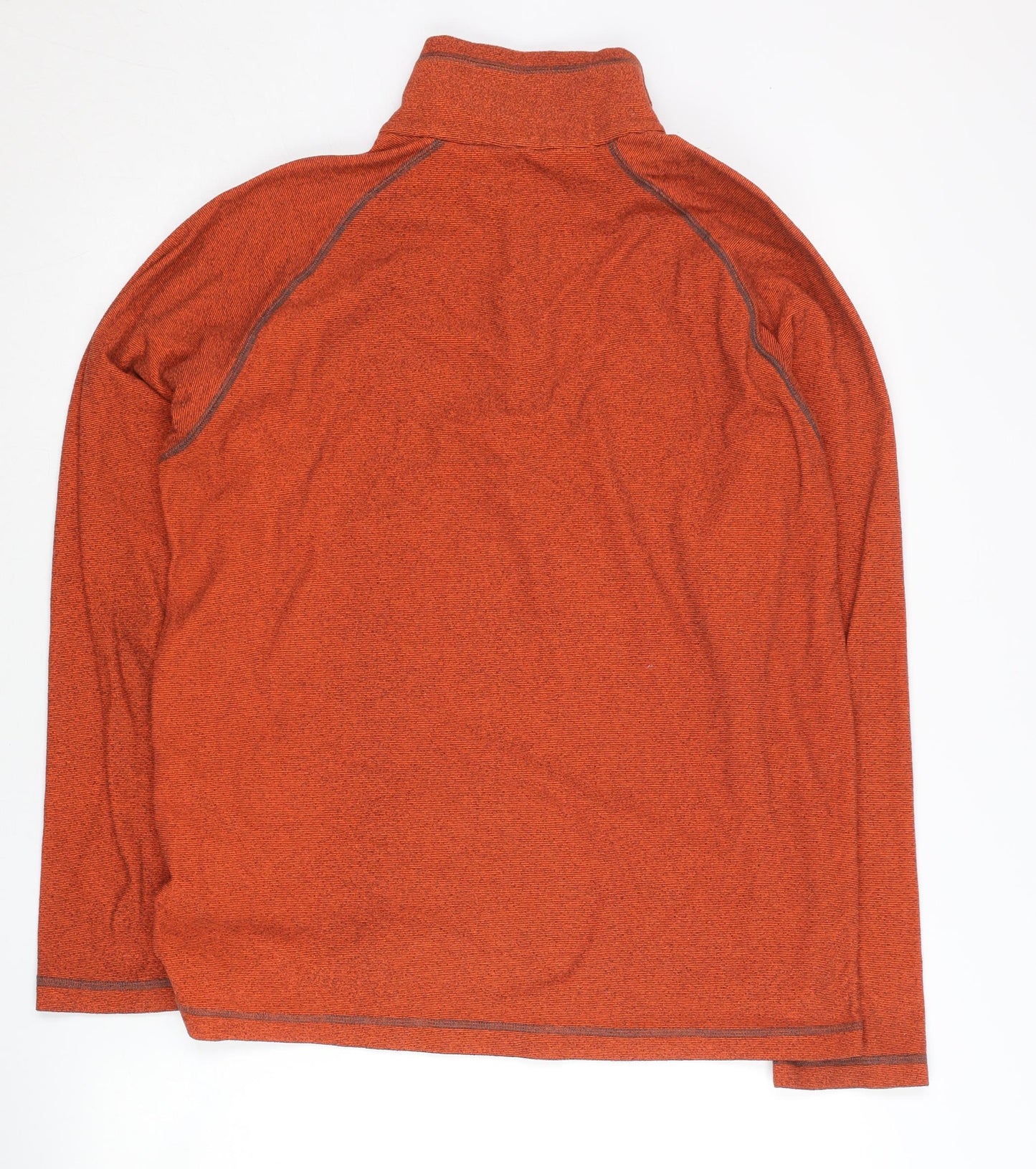 Regatta Mens Orange 1/4 Zip Sweatshirt Size L Outdoor Hiking Top