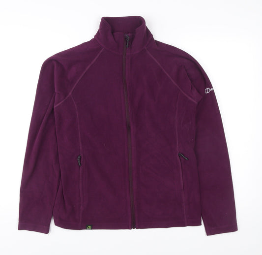 Berghaus Women’s Purple Fleece Jacket Size 12 Full Zip Outdoor