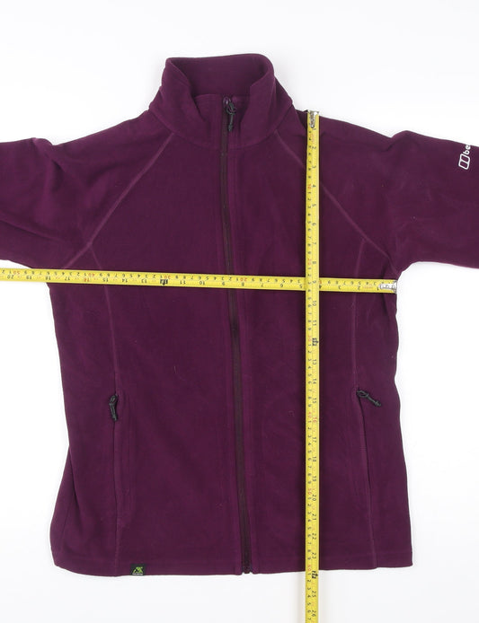 Berghaus Women’s Purple Fleece Jacket Size 12 Full Zip Outdoor