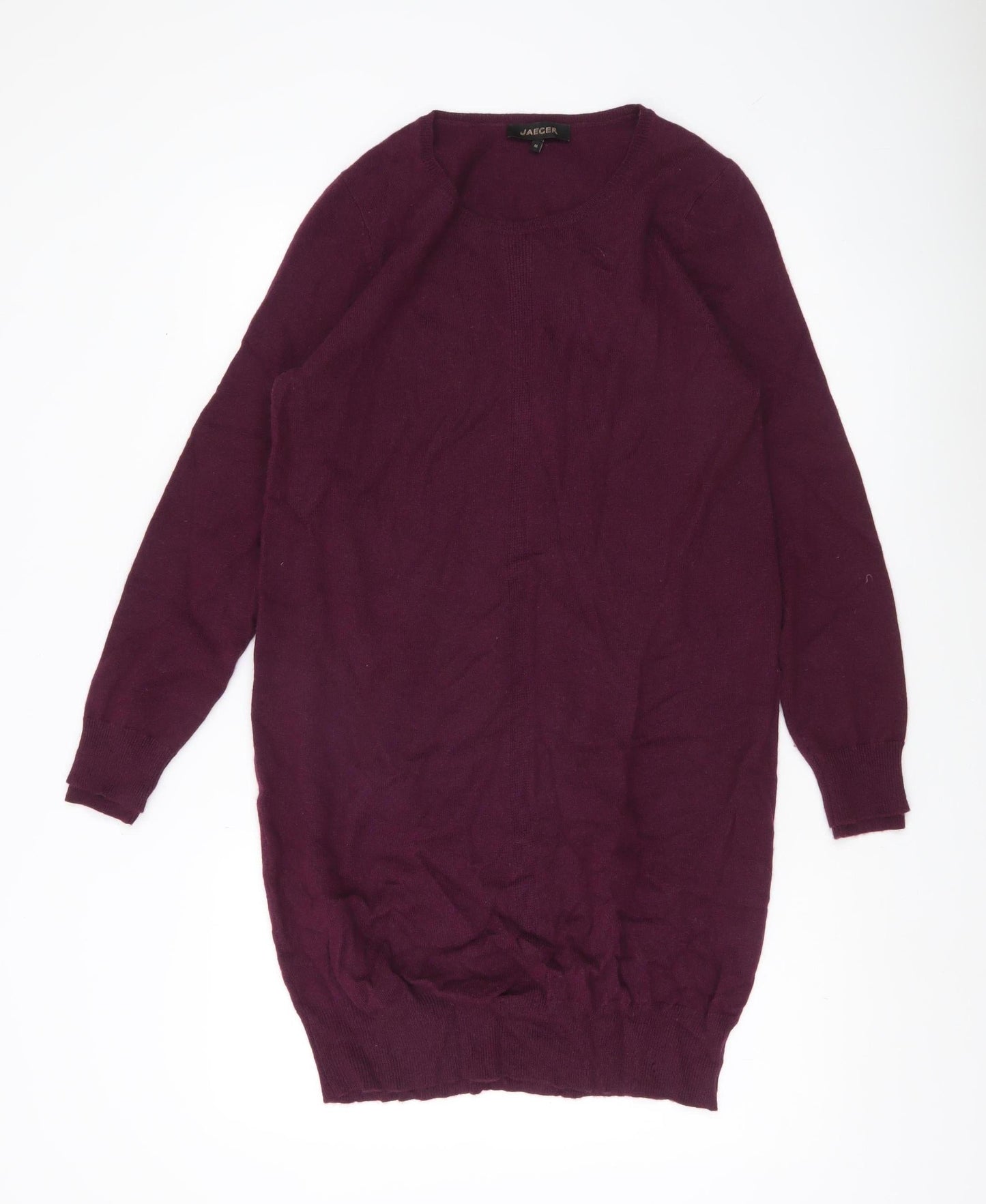 Jaeger Women’s Purple Cashmere Jumper Size M Long Sleeve Crew Neck
