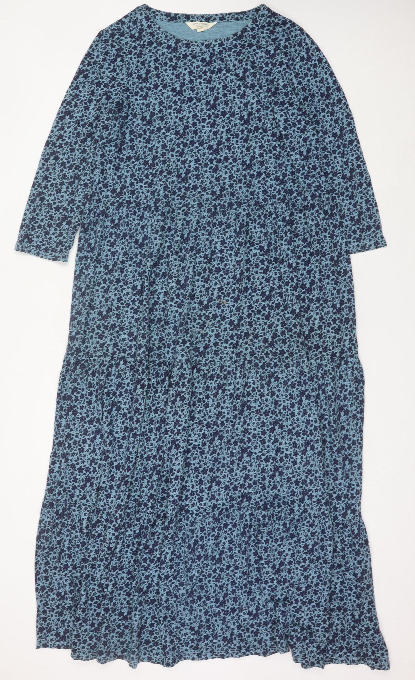 Seasalt Cornwall Women’s Blue Floral Maxi Tall Dress UK 12