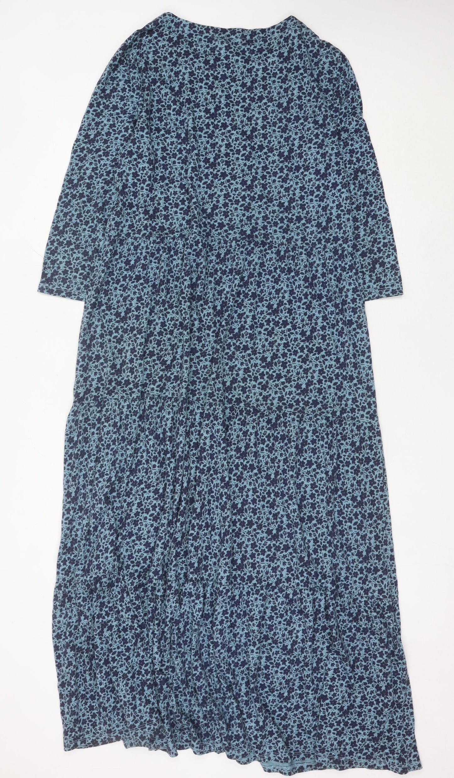Seasalt Cornwall Women’s Blue Floral Maxi Tall Dress UK 12
