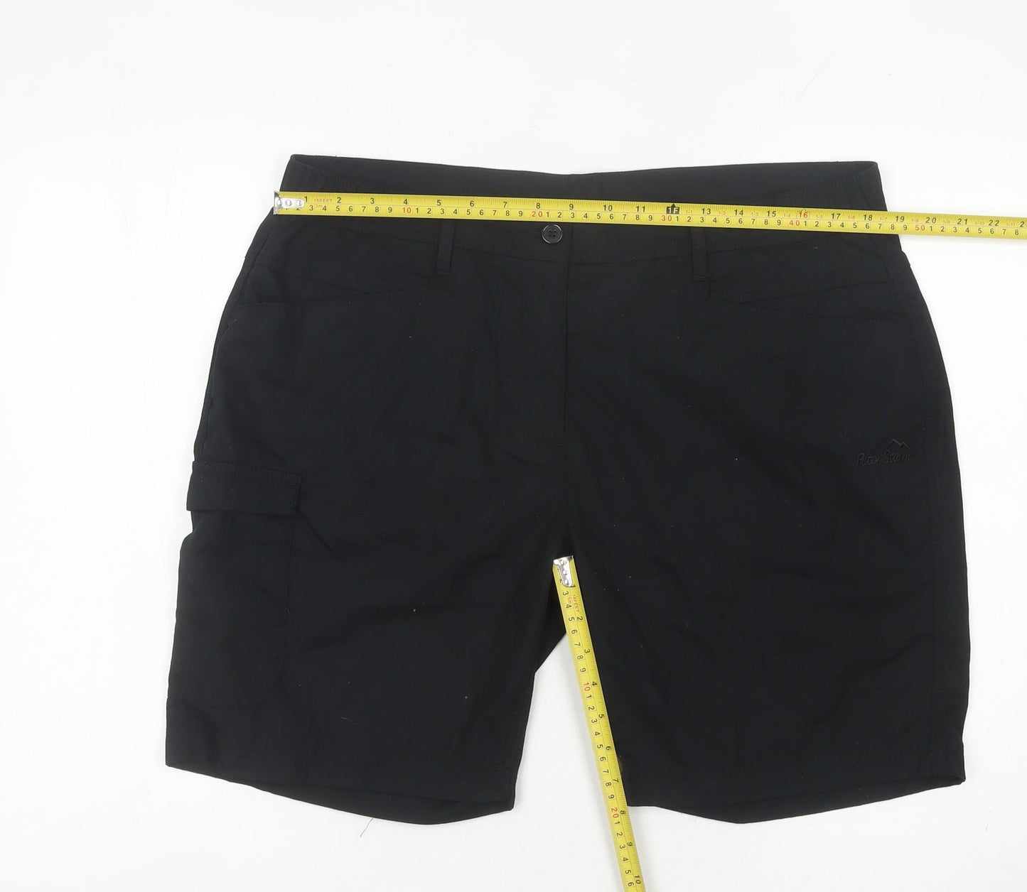 Peter Storm Womens Black Size 16 Regular Hiking Shorts
