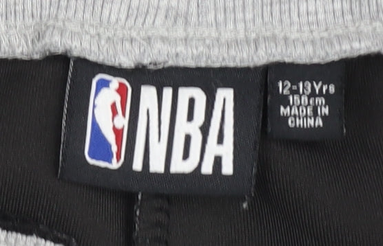 NBA Boys Grey Chicago Bulls Jogger Sweatpants 12-13Y Basketball Activewear