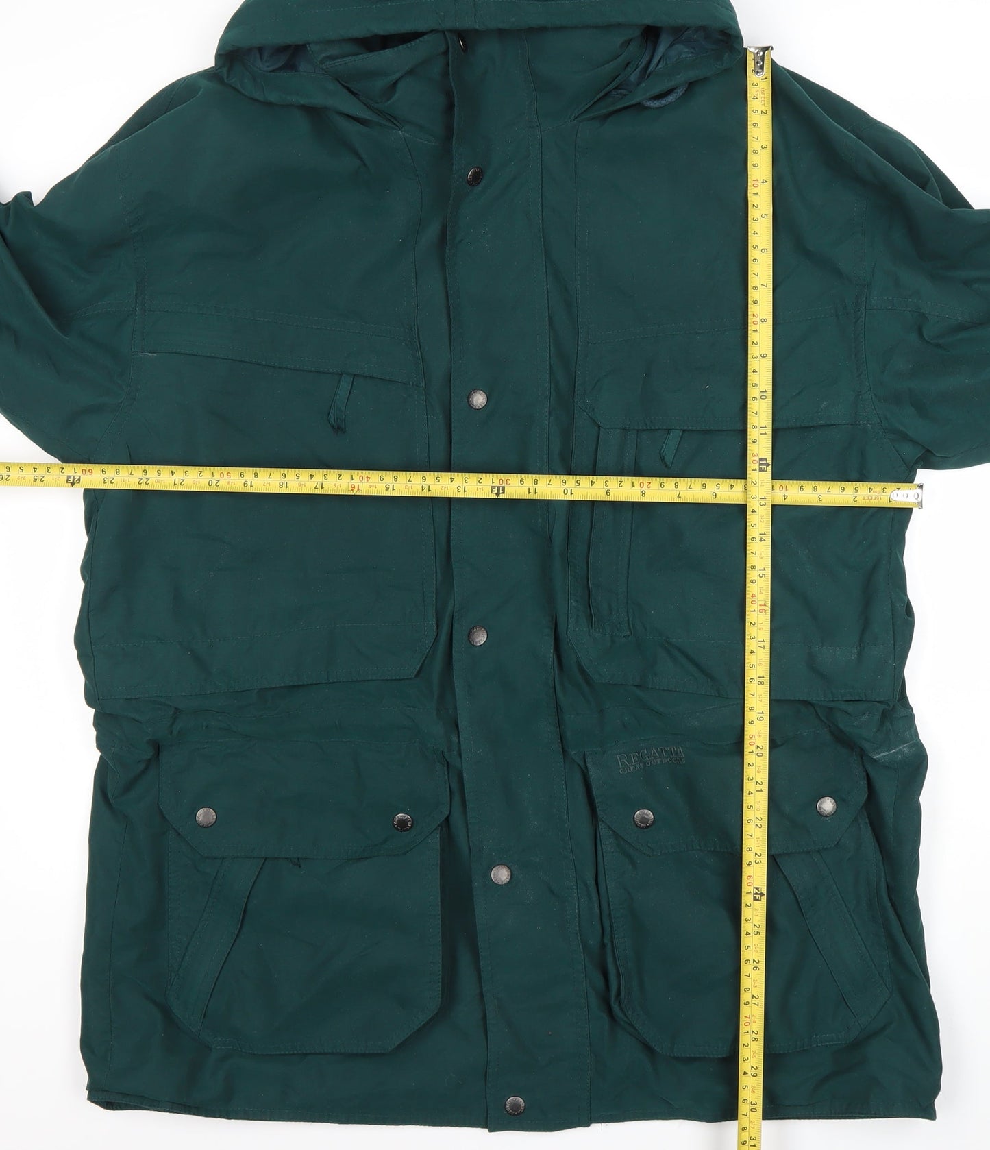 Regatta Men’s Green Parka Jacket M 40in Hooded Outdoor Coat