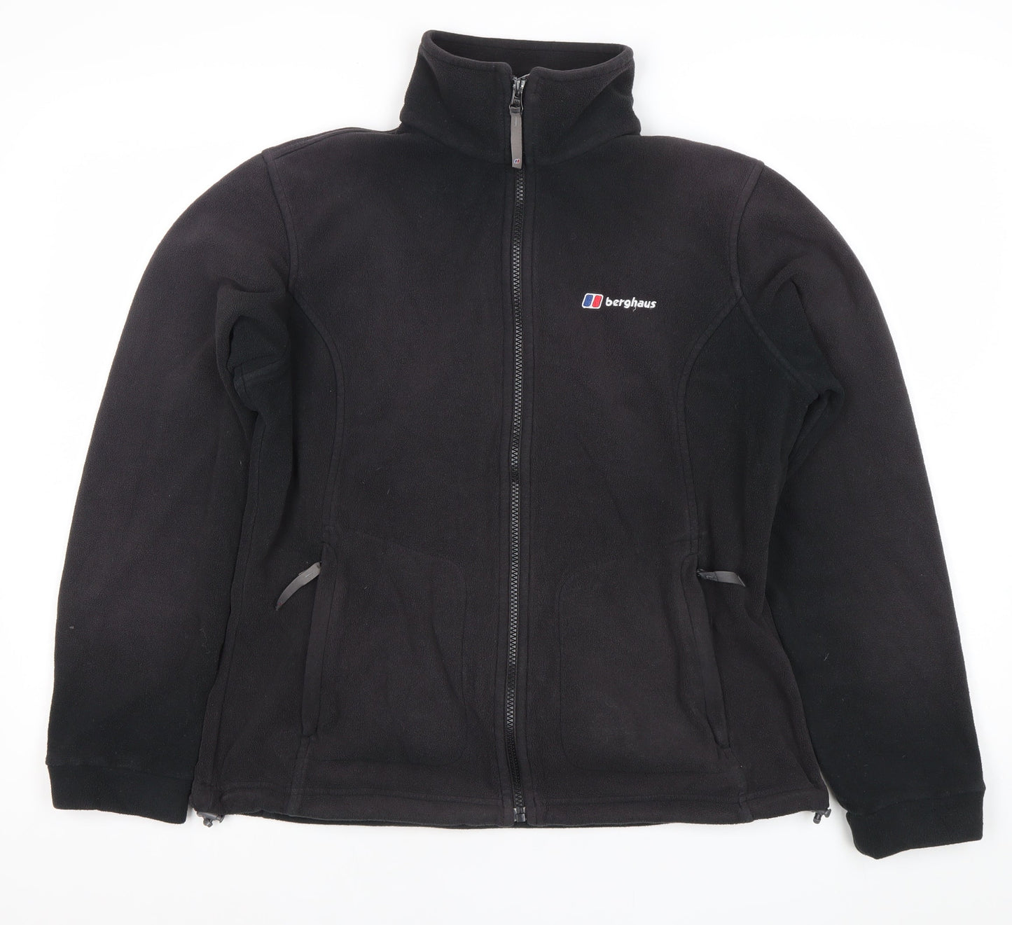 Berghaus Women Black Fleece Jacket UK 14 Full Zip Outdoor