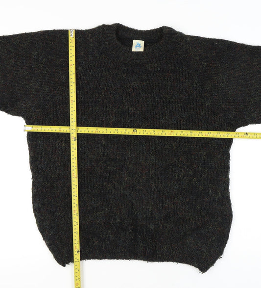 Top Lady Women’s Black Chunky Knit Pullover Jumper Size 20