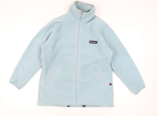Berghaus Women's Blue Fleece Jacket Size 12 Full Zip Outdoor