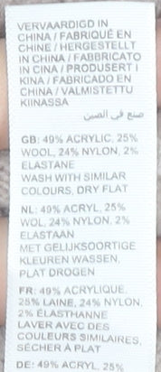 Fat Face Women’s Beige Mock Neck Wool Blend Jumper Size 6