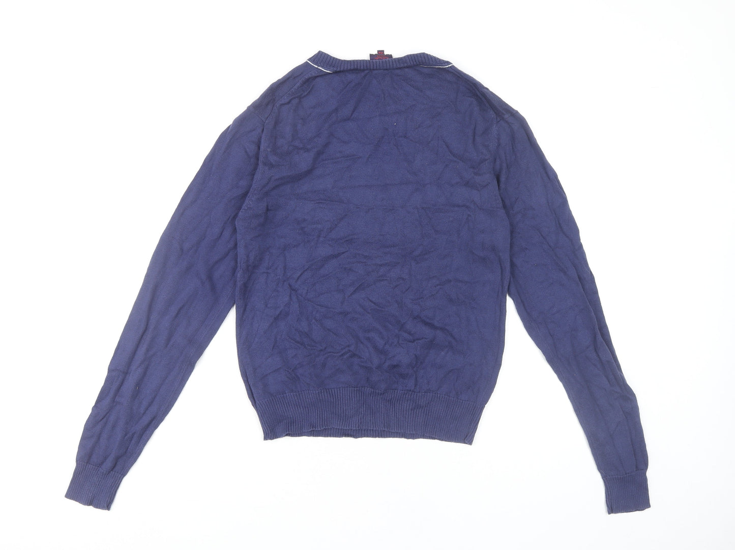 Paul Smith Boys Blue Cotton V-Neck Jumper 14 Years Pullover Knitwear