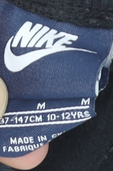 Nike Boys Black Sweatpants 10-12 Years Regular Fit Fleece Trousers