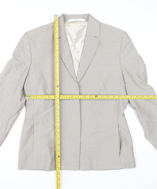 Marks and Spencer Women’s Beige Blazer UK 12 Classic Workwear