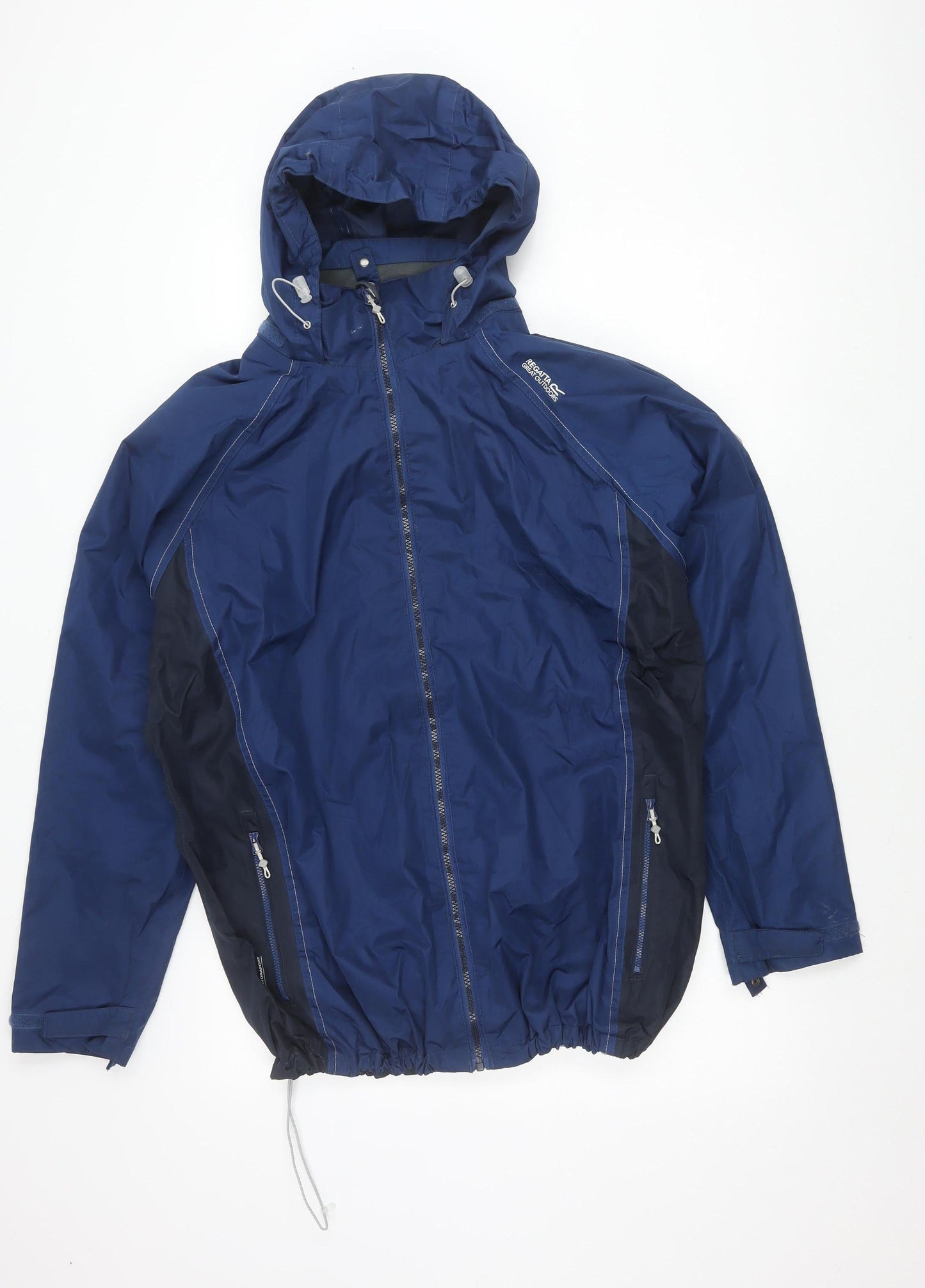 Regatta Womens Blue Waterproof Hooded Rain Coat Jacket Size 20