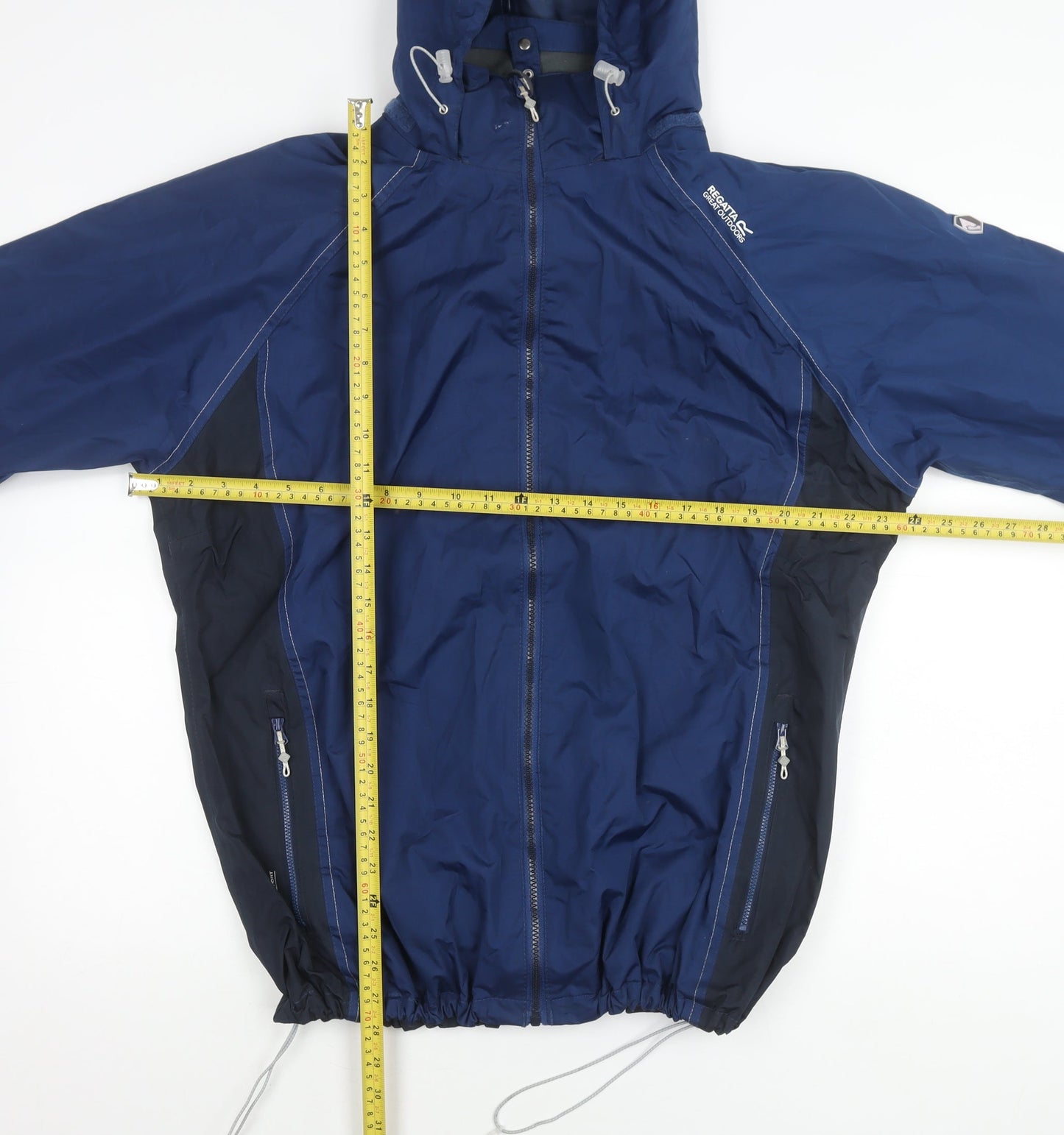 Regatta Womens Blue Waterproof Hooded Rain Coat Jacket Size 20