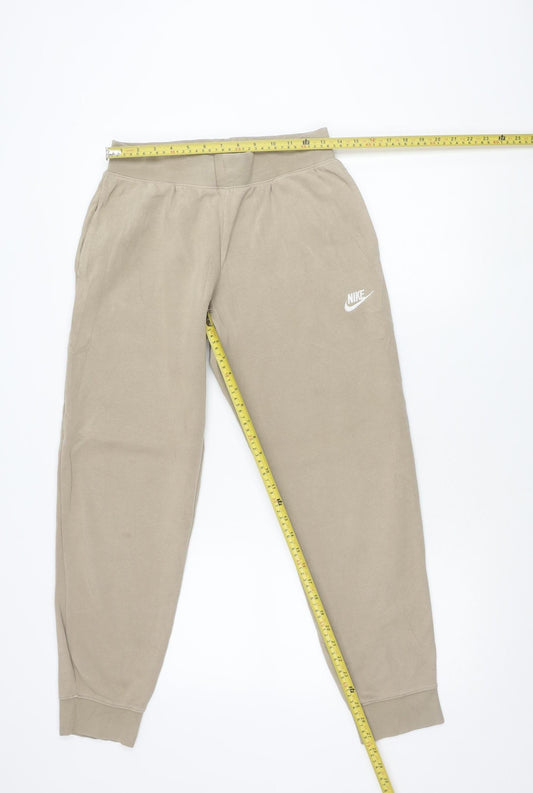 Nike Boys Beige XL Jogger Sweatpants Elastic Waist Tapered Fleece
