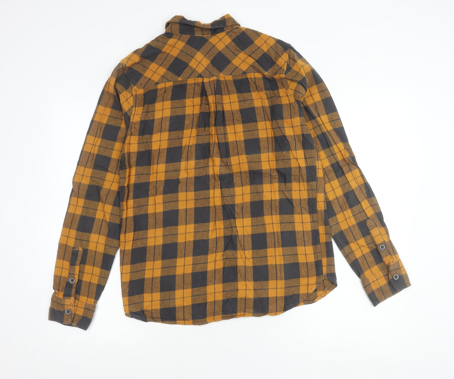 Mountain Warehouse Men's Brown Check Flannel Shirt M Long Sleeve