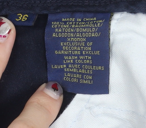 Ralph Lauren Men's Blue Chino Shorts Size 36 Relaxed Fit
