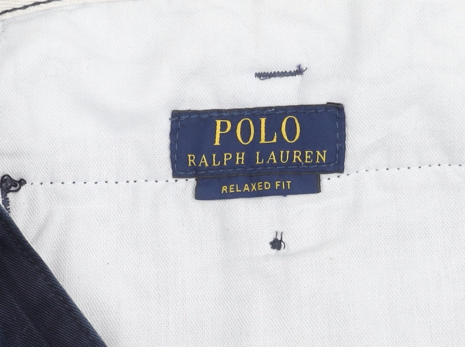 Ralph Lauren Men's Blue Chino Shorts Size 36 Relaxed Fit