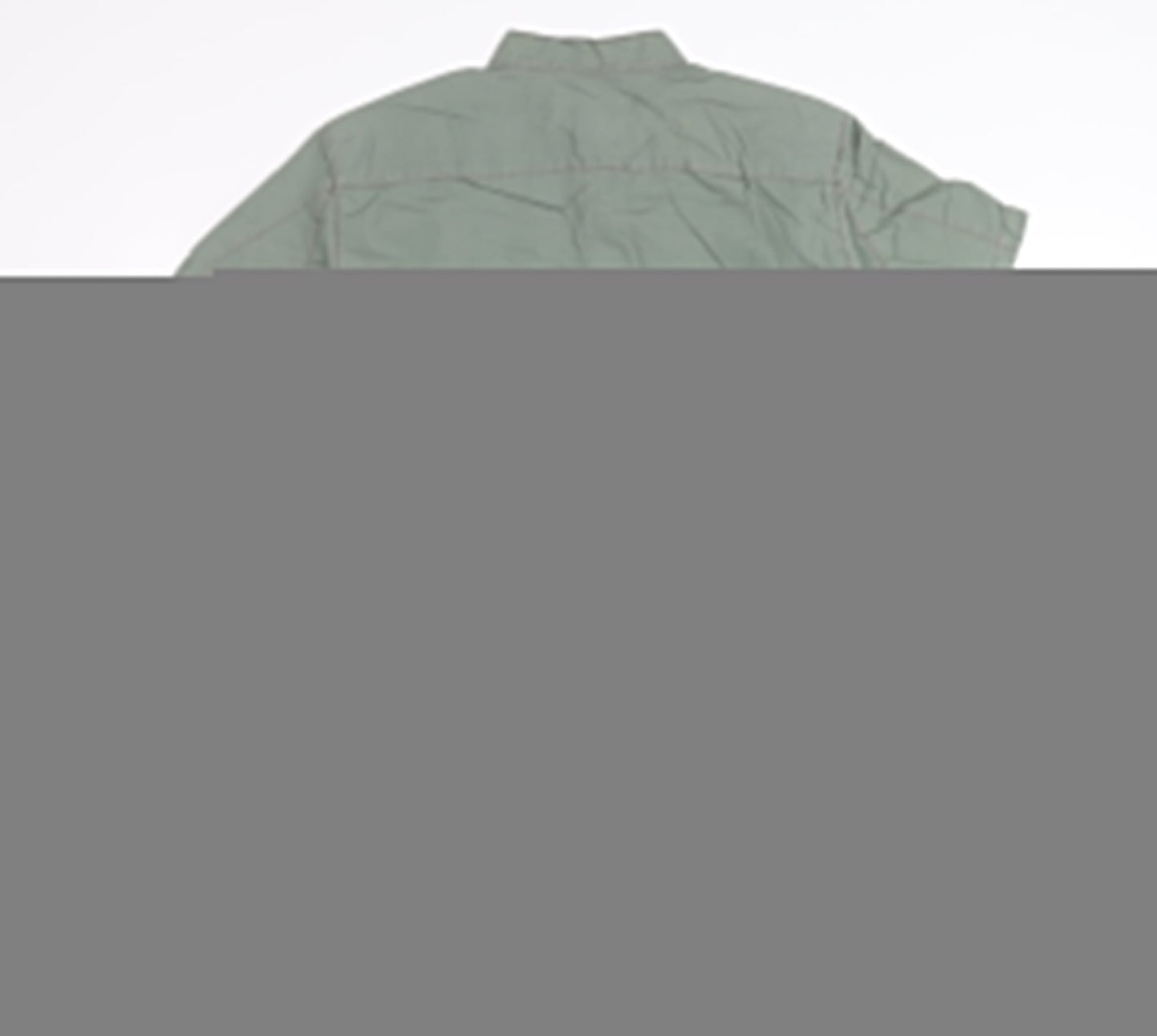 Diesel Men's Green M Regular Fit Short Sleeve Cotton Button-Up Shirt