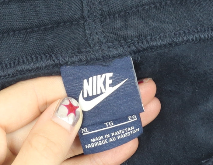 Nike Men’s Blue XL Sweatpants Tapered Cotton Blend Activewear