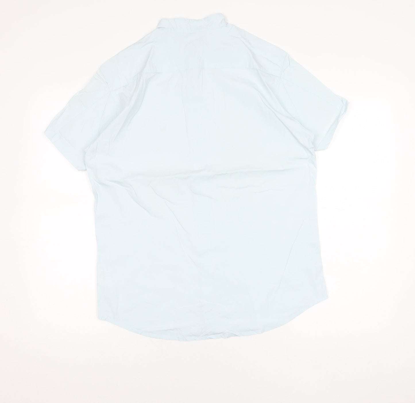 Diesel Men’s Blue Slim Fit Short Sleeve Button-Up Shirt Size M