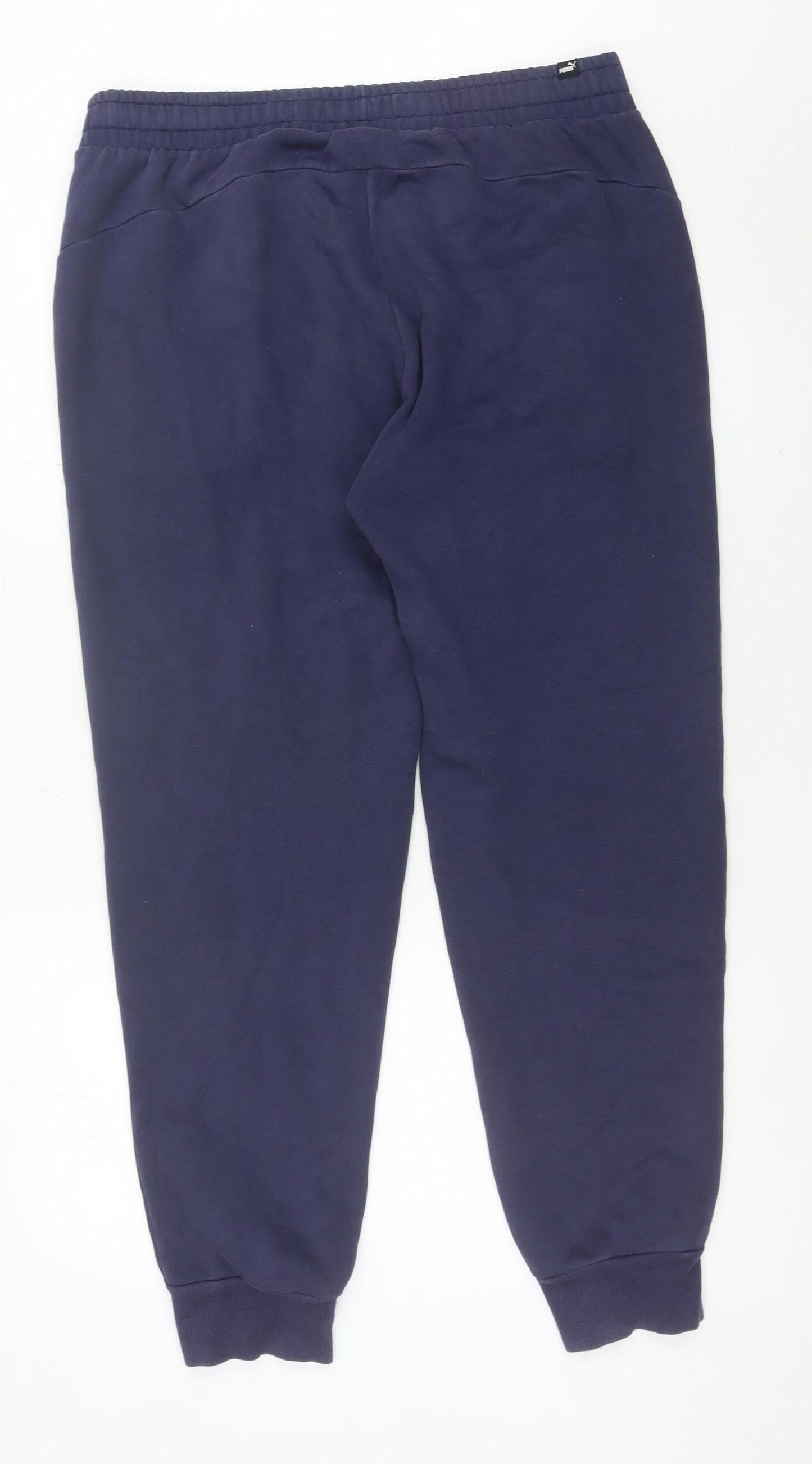 Puma Mens Blue XL Jogger Sweatpants Tapered Fit Casual