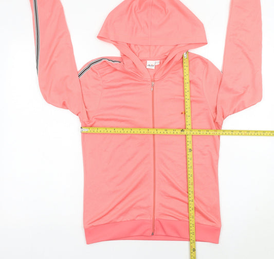 Ellesse Women’s Pink Full Zip Hoodie UK 10 Polyester Sportswear